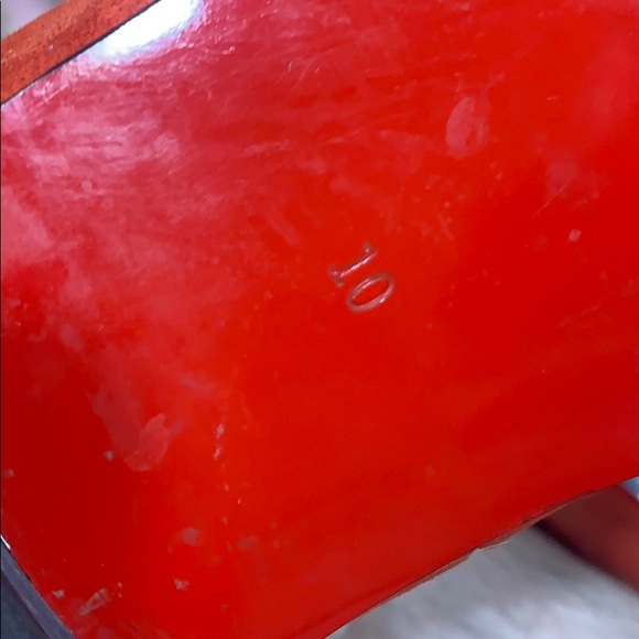 Fiesso red suede / ruby gold stoned slip on -10 - Picture 10 of 10